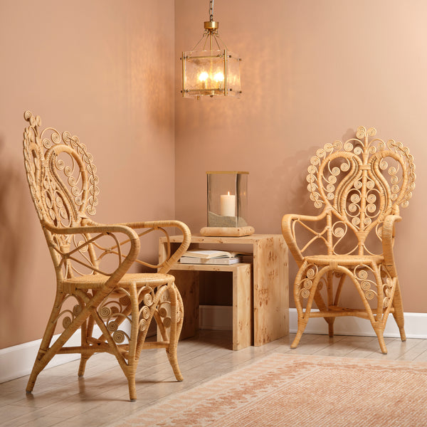  Hibiscus Rattan Arm Chair