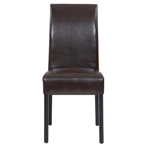 Valencia Leather Chair In Brown