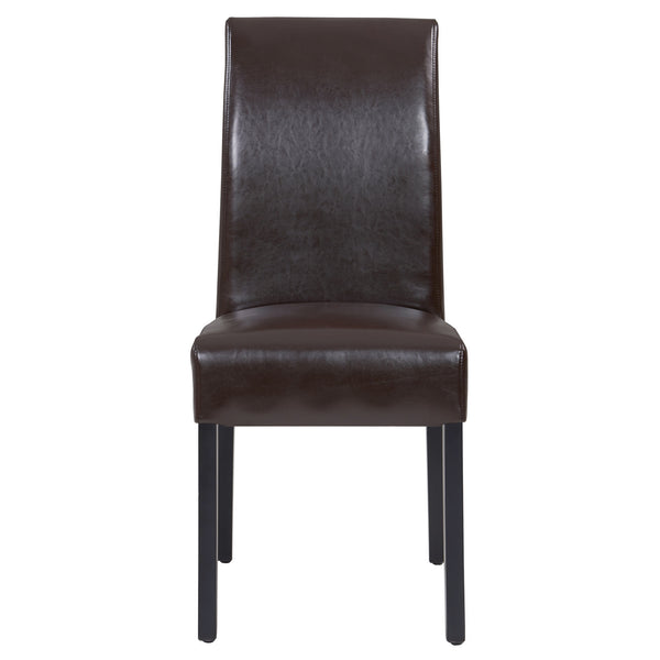 Valencia Leather Chair In Brown