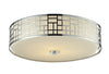 Elea 3 Light Flush Mount in Chrome  Finish