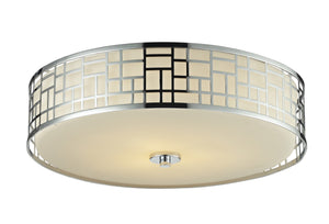 Elea 3 Light Flush Mount in Chrome  Finish