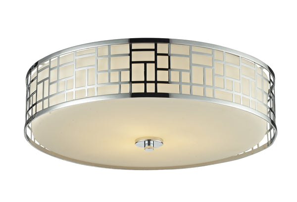 Elea 3 Light Flush Mount in Chrome  Finish