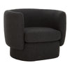 Moe's Koba Chair Maya Black with Wood Frame