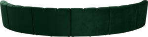 Lynda 6pc. Modular Sectional In Green Velvet