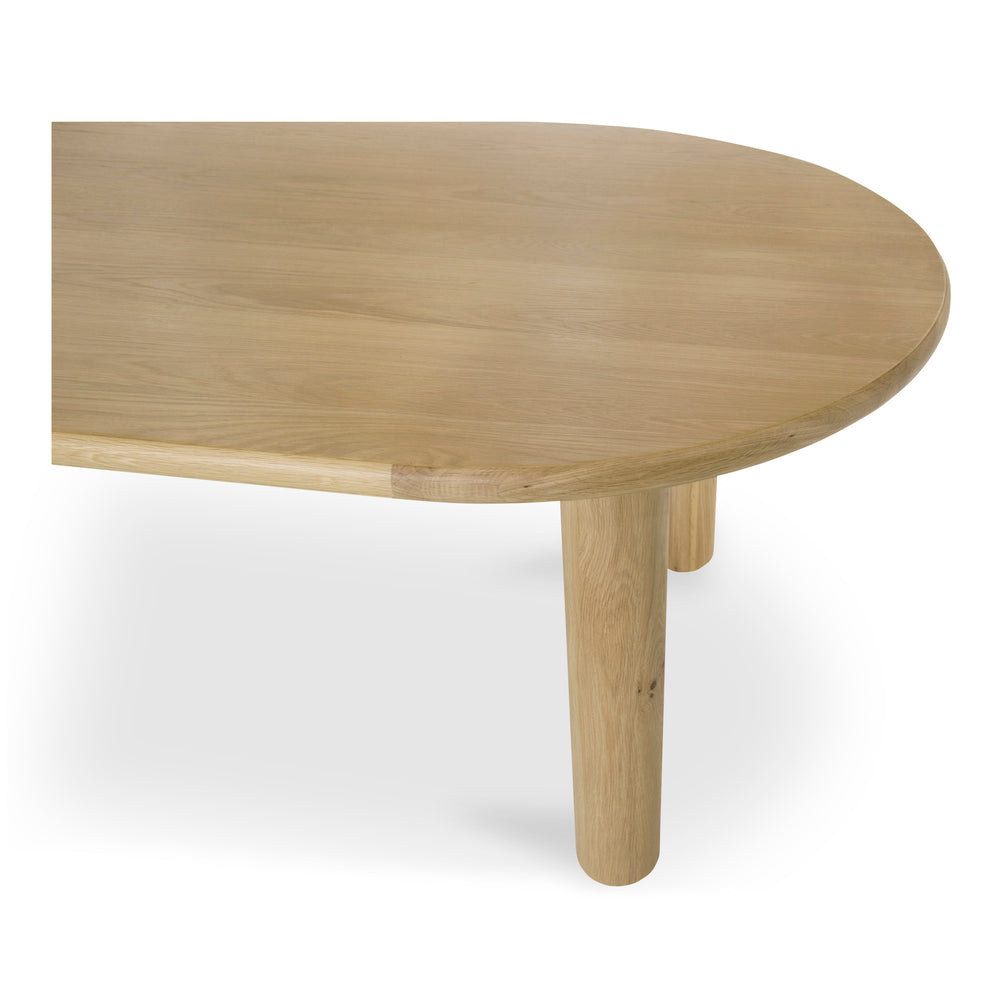 Moe's Milo Large Dining Table in Oak Finish