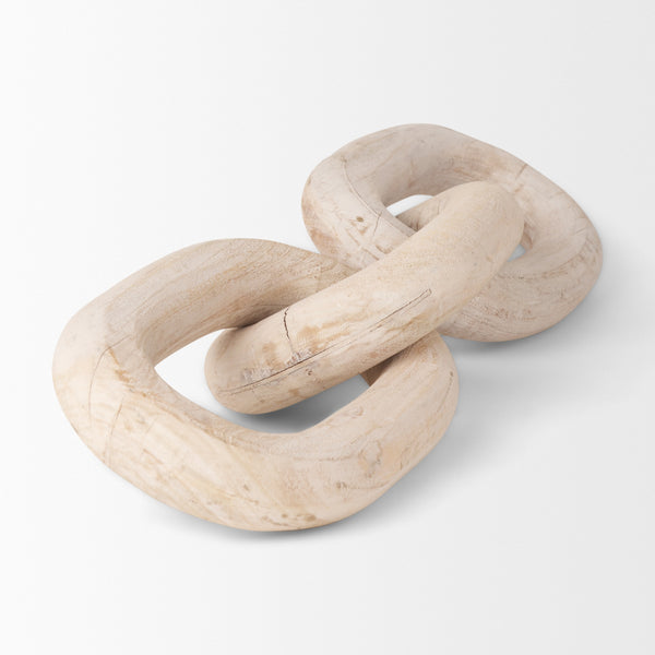 Tayla Large Blonde Wood Chain Link