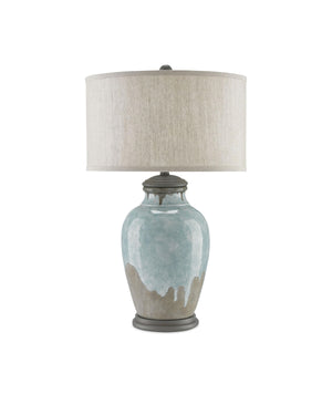 Chatswood Table Lamp In Blue-Green & Gray & Hiroshi Gray
