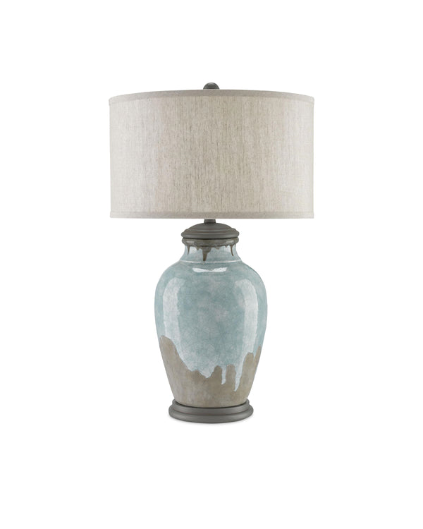Chatswood Table Lamp In Blue-Green & Gray & Hiroshi Gray