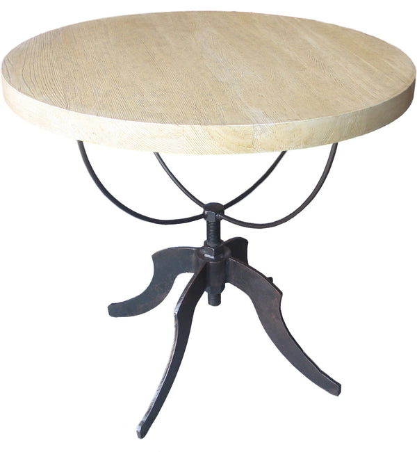 Elm Adjustable Wine Table in Vintage Grey Finish