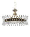 Coquette Chandelier In Antique Brass