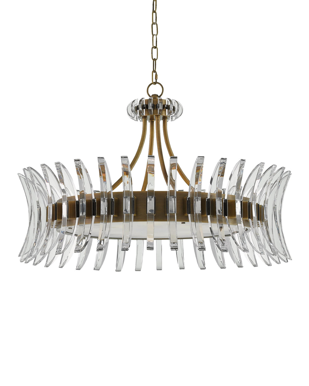 Coquette Chandelier In Antique Brass