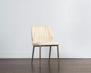 CLINTON DINING CHAIR - BRONZE - BRAVO CREAM