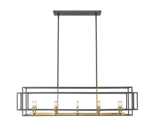Titania 10 Light Island/Billiard in Bronze + Olde Brass Finish
