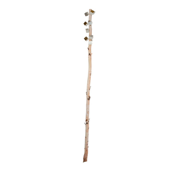 Birch Pole with Cube Pivot Wall Play