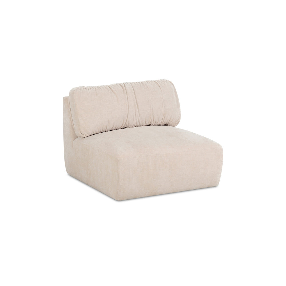 Moe's Matina Slipper Chair in Oatmeal