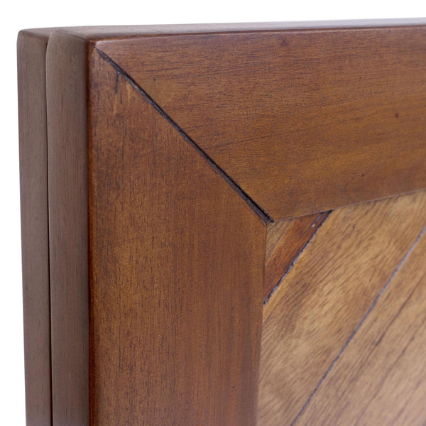 Piero Chevron Queen Headboard In Monterey Brown