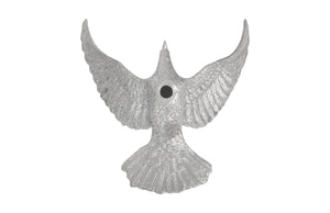 Dove Wall Art - B, Silver Leaf