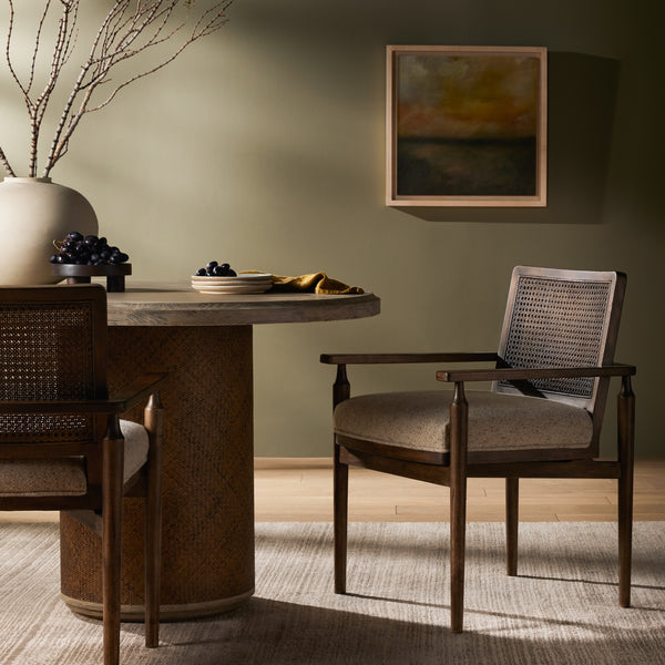 Xavier Dining Armchair In Hasselt Taupe