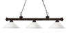 Riviera 3 Light Billiard Light in Bronze Finish