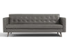 Brion Leather Sofa-Grey