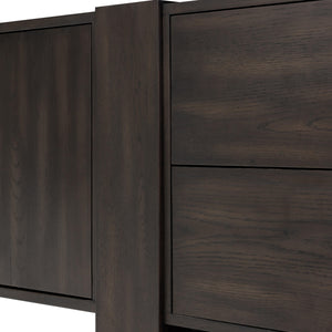 Fisher Media Console in Smoked Black Veneer'