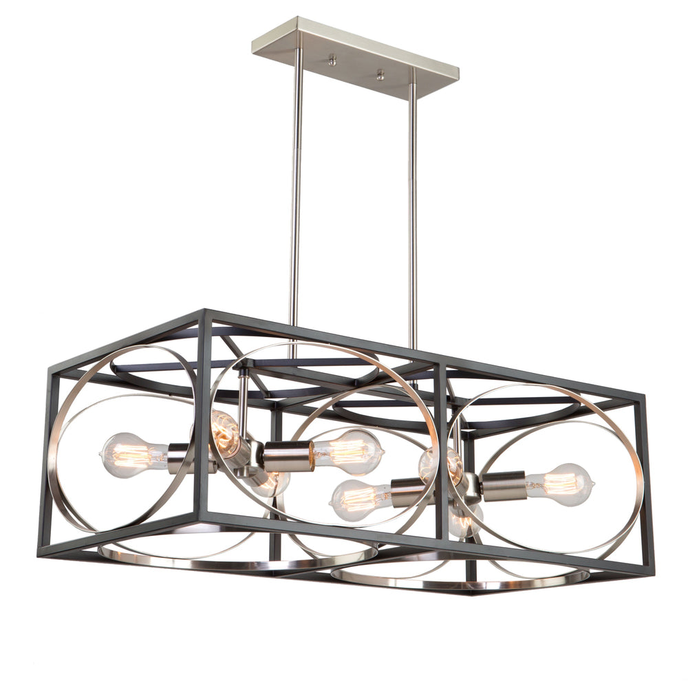 Corona CL15098 Island Light in Black & Polished Nickel