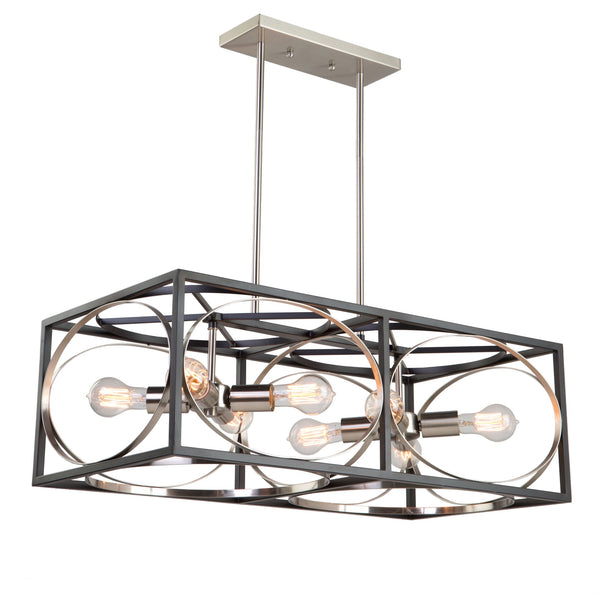 Corona CL15098 Island Light in Black & Polished Nickel