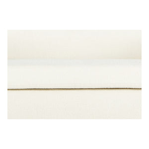 Moe's Koba Sofa in Maya White with Wood Frame