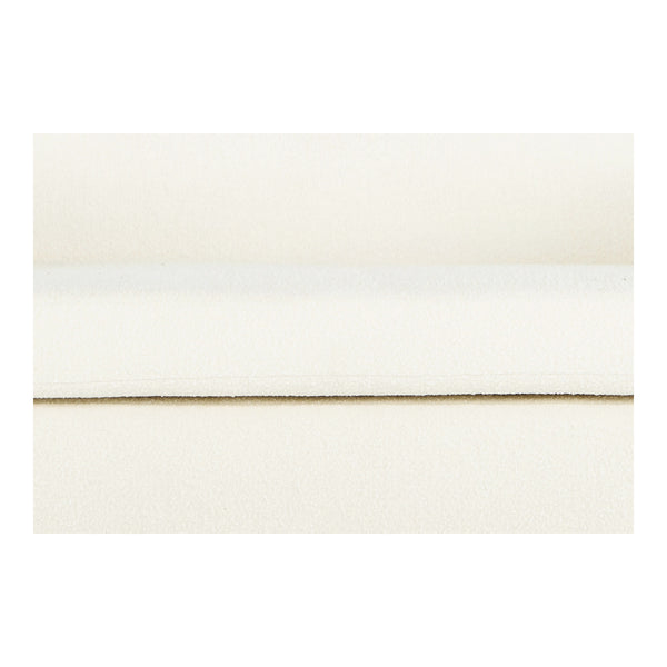 Moe's Koba Sofa in Maya White with Wood Frame