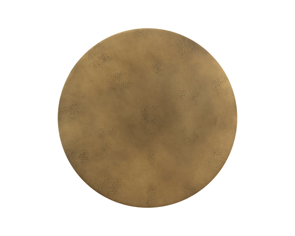 BERNABY END TABLE - ANTIQUE BRASS