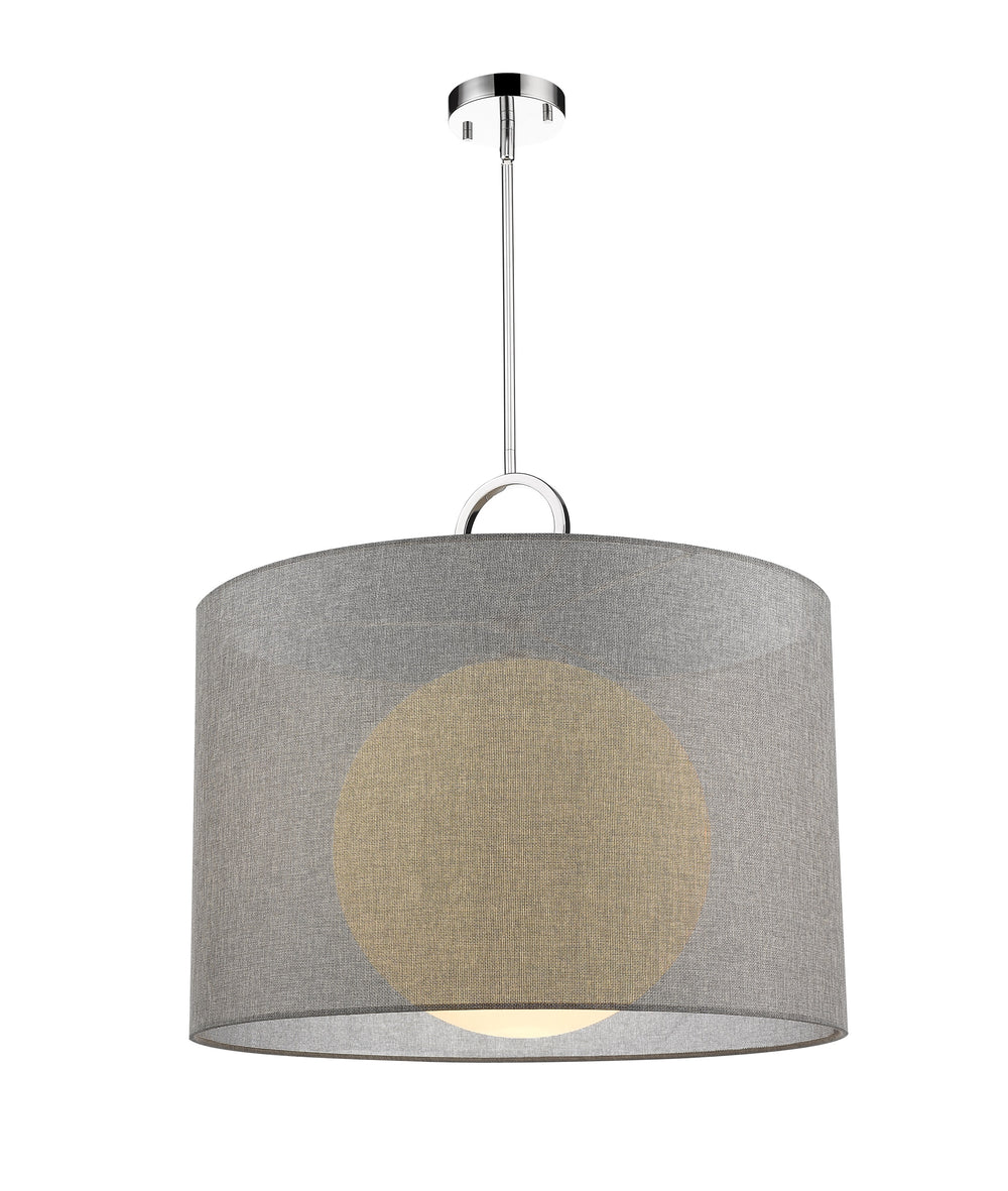 Arosia 1 Light Pendant in Chrome Finish