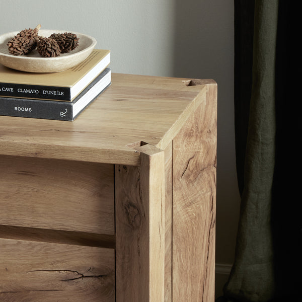 Cassio Nightstand in Natural Reclaimed French