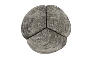 Clover Coffee Table, Chamcha Wood, Grey Stone