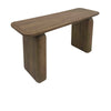 Chloe Solid Wood Console Table in Hickory Brown