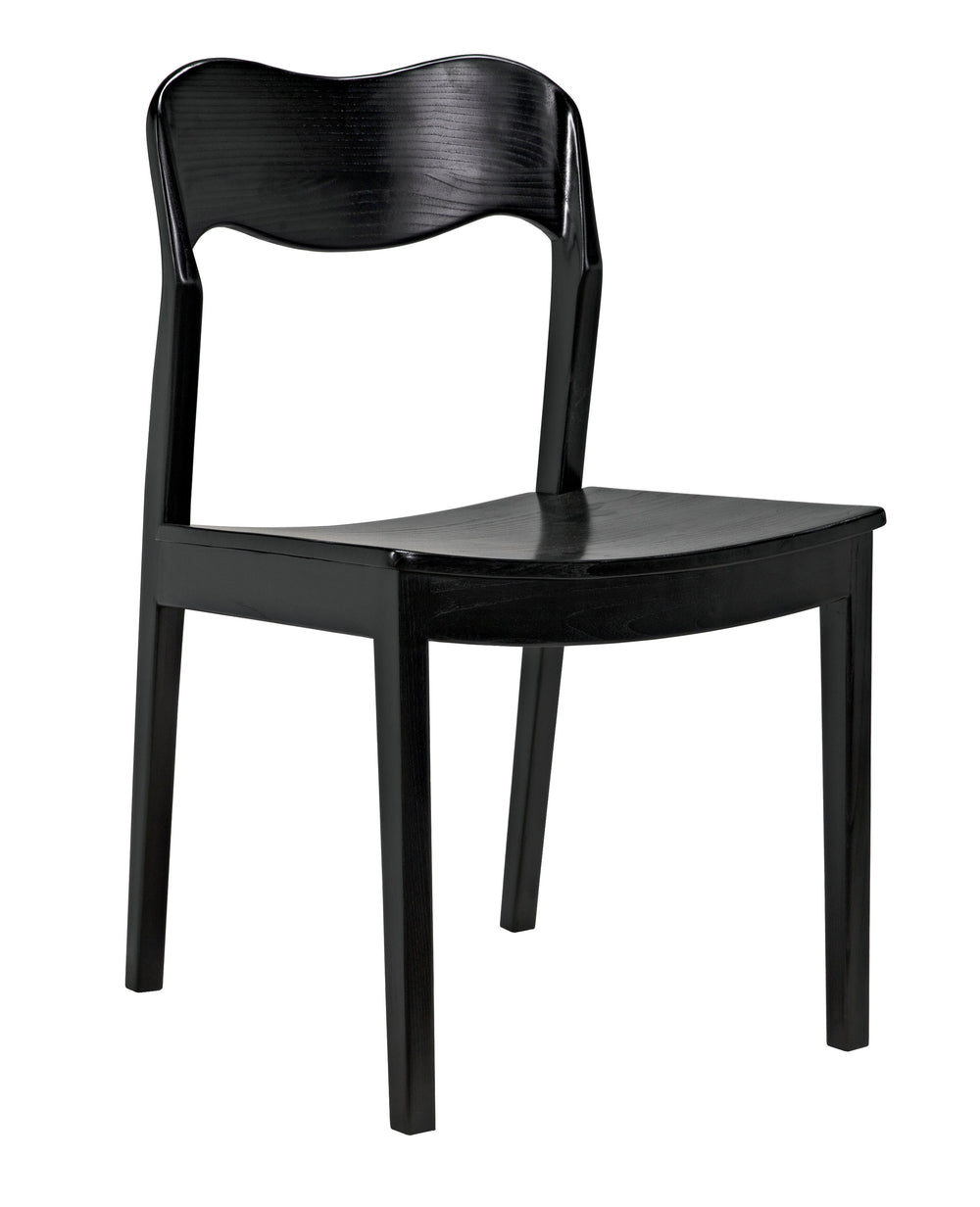 Weller Sungkai/Mindi Chair in Charcoal Black