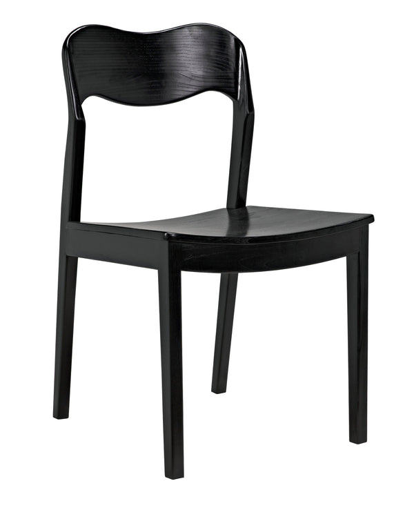 Weller Sungkai/Mindi Chair in Charcoal Black