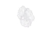 Flower Wall Art, Extra Small, White, Metal