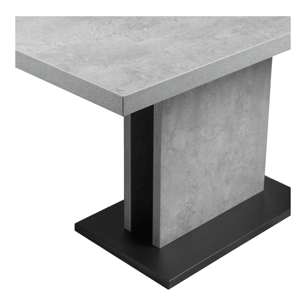 Moe's Hanlon Dining Table Light Grey Concrete, 4-Seater