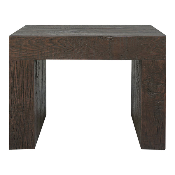 Evander Dining Stool in Rustic Brown Oak