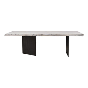 Evans Dining Table in White Acacia Wood