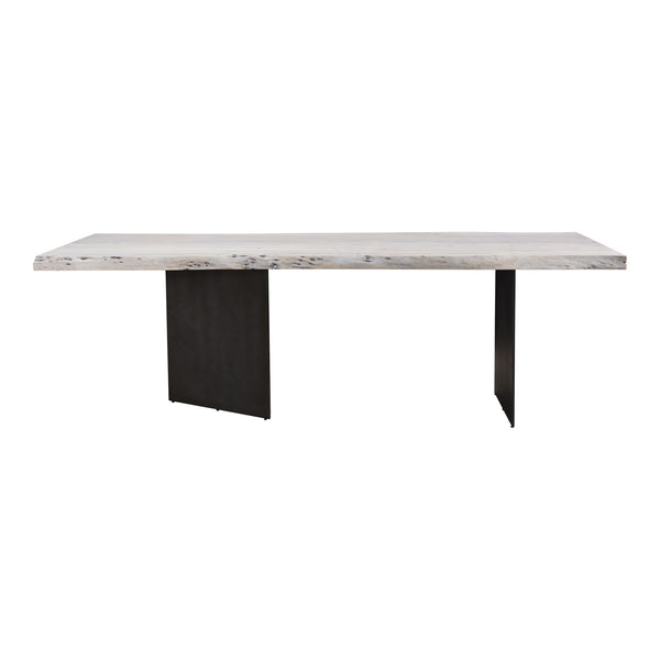 Evans Dining Table in White Acacia Wood