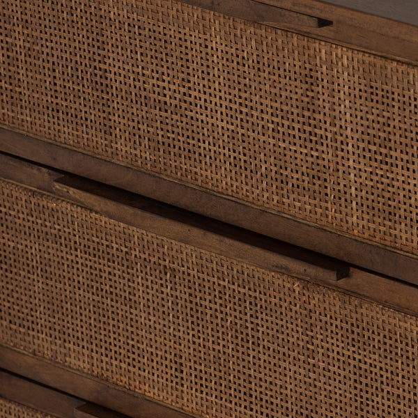 Sydney 6 Drawer Dresser In Brown Wash