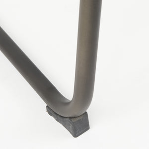 Berbick 43" Total Height Black Leather w/ Iron Frame Bar Stool