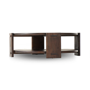 Two Tier Coffee Table in Matte Brown Neem