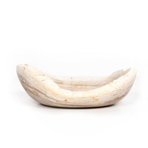 Oval Petrified Wood Bowl In Petrified Wood