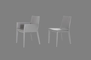 Tiffany armchair grey bonded leather