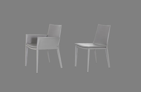 Tiffany armchair grey bonded leather
