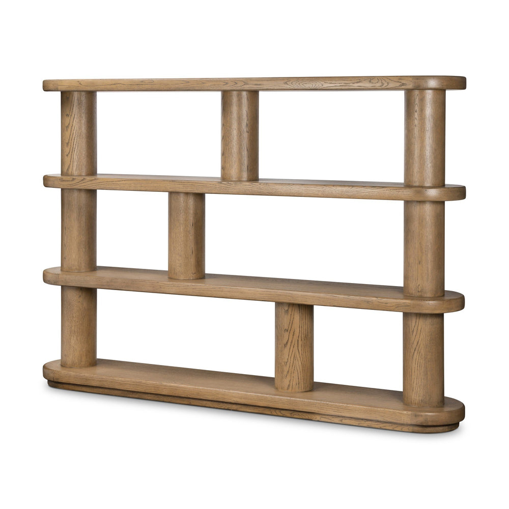 Luciana Bookcase In Smoked Oak Veneer