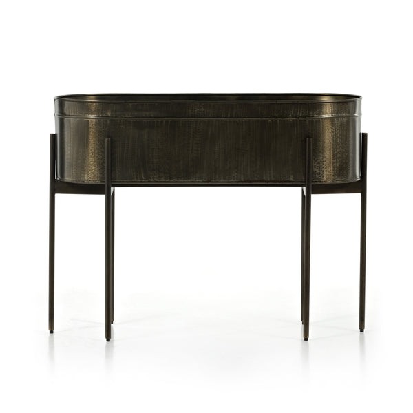 Jed Large Planter In Weathered Brass