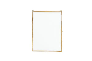 Brass & Glass Photo Frame Small